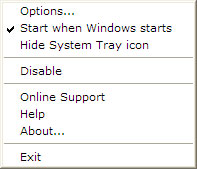 TopDesk 1.5.3 Menu.