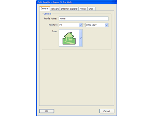 Bind network profiles to a hot key.