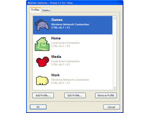 Never remember network settings again: NetSet lets you store your network settings in 'network profiles'.